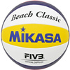 Piłka siatkowa plażowa Mikasa Beach Classic biało-żółto-niebieska BV551C