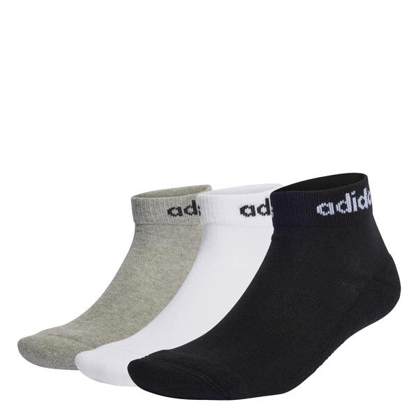 Skarpety adidas meskie, damskie unisex 3pak Linear Ankle Socks Cushioned Socks IC1304