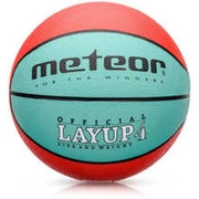 Piłka koszykowa Meteor Layup 4 czerwony/zielony