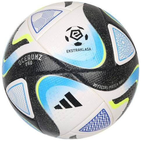 Piłka nożna adidas Ekstraklasa Pro biało-niebiesko