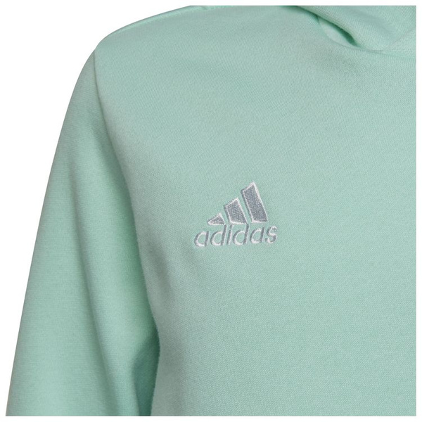 Bluza dziecięca  kangurka adidas Entrada miętowa z kapturem