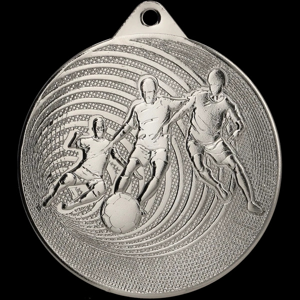 Medal 70mm srebrny - piłka nożna - MMC3070