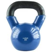 Ciężarek HMS KETTLEBELL 8kg gumowy niebieski