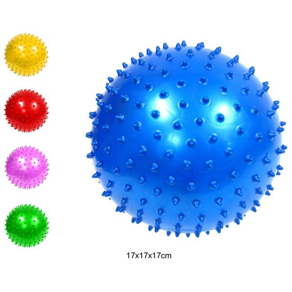 Gumowa piłka z wypustkami 17cm