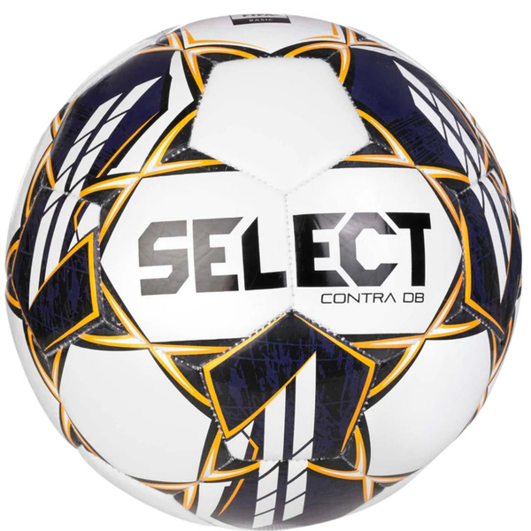Piłka nożna Select Contra 5 V23 biało-niebiesko-żółta