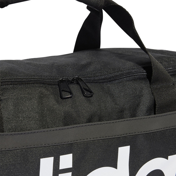 Torba adidas  Essentials Linear Duffel Medium czarno-biała HT4742