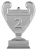 Medal metalowy srebrny Numer 2 CUP2 