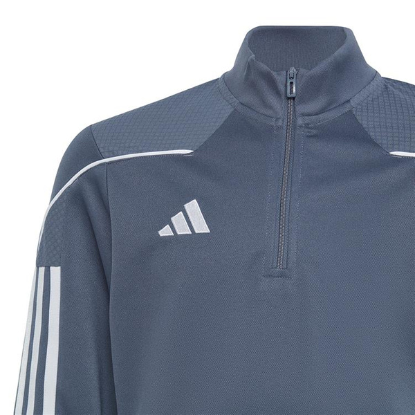 Bluza dla dzieci adidas Tiro 23 League Training Top szaro-biała HS3491